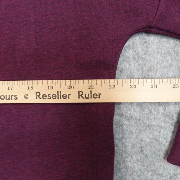 Athleta Sweater Womens Small Cozy Karma Funnel Neck Spiced Cabernet Athleisure - Picture 10 of 12